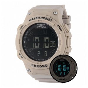 Relógio Masculino Digital Invicta Racing 52mm, Marrom Claro 47526