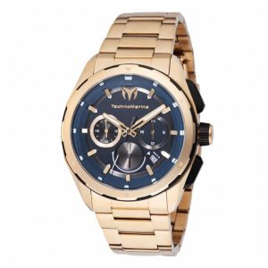 Relógio Masculino TechnoMarine Ocean Nomad 43mm, Dourado TM318096