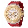 Relgio masculino TechnoMarine Manta Ocean com mostrador em madreprola 48 mm. Vermelho TM 222078, Invicta