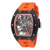 Relógio Masculino Automático Invicta S1 Rally com Mostrador Esqueleto 44mm, Laranja 49020