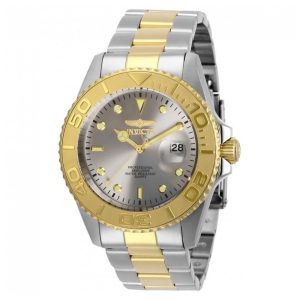 Relógio Masculino Invicta Pro Diver 43mm em Aço com Detalhes em Dourado 29950