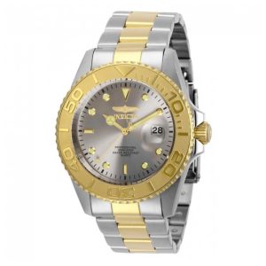 Relógio Masculino Invicta Pro Diver 43mm em Aço com Detalhes em Dourado 29950