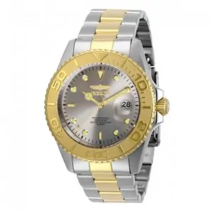 Relógio Masculino Invicta Pro Diver 43mm em Aço com Detalhes em Dourado 29950