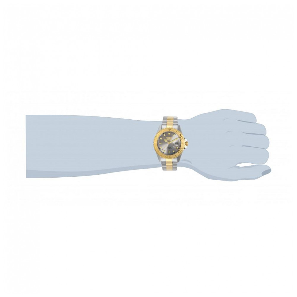 Relógio Masculino Invicta Pro Diver 43mm em Aço com Detalhes em Dourado 29950