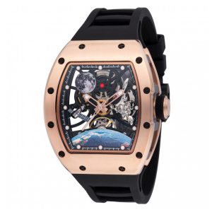 Relógio Masculino Automático Invicta S1 Rally Interstellar com Mostrador Esqueleto 41mm, Preto 49011