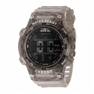 Relógio Masculino Digital Invicta Racing 52mm, Transparente, Marrom 49043