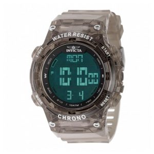 Relógio Masculino Digital Invicta Racing 52mm, Transparente, Marrom 49043