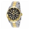Relógio Masculino Invicta Pro Diver 43mm de Aço com Detalhes em Ouro 30944