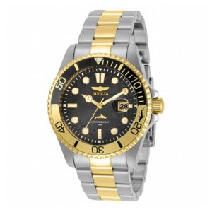 Relógio Masculino Invicta Pro Diver 43mm de Aço com Detalhes em Ouro 30944