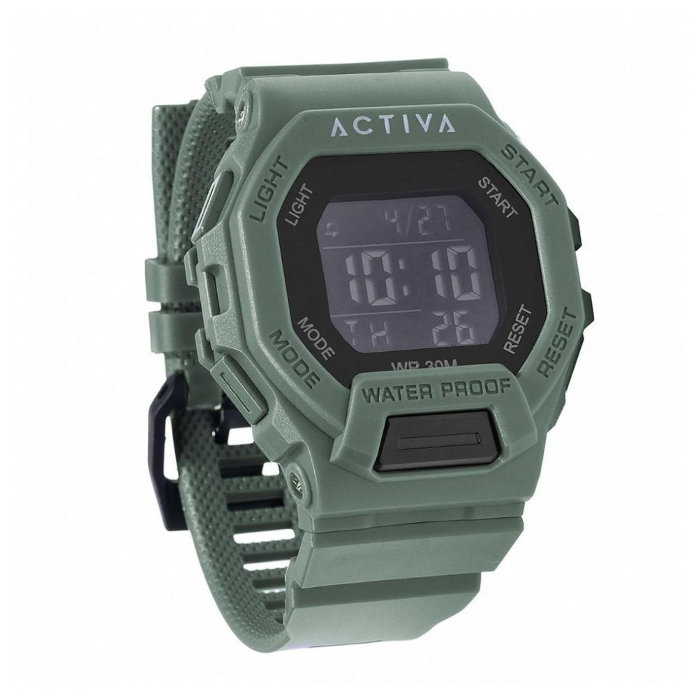 Relógio Digital Unissex Activa X Invicta 50mm, Verde ACW513005
