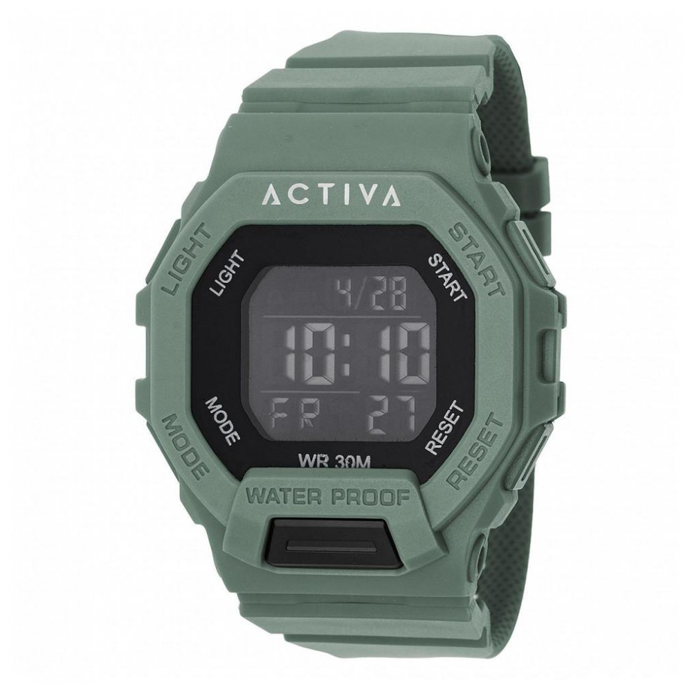 Relógio Digital Unissex Activa X Invicta 50mm, Verde ACW513005