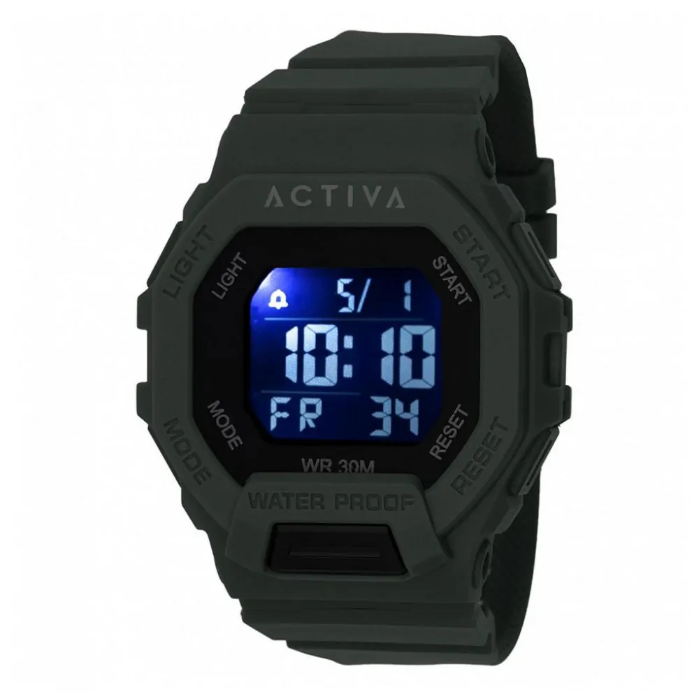 Relógio Digital Unissex Activa X Invicta 50mm, Verde ACW513005