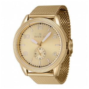 Relógio Multifuncional Masculino Invicta Vintage 44mm, Dourado 47136