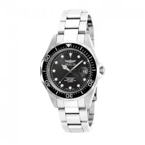 Relógio Masculino Pro Diver, Invicta 17046, Prata e Preto
