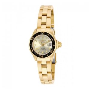 Relógio Feminino Invicta Pro Diver 24,5mm, Dourado ZG17038