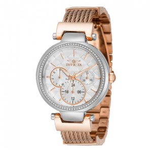 Relógio Feminino de Quartzo Angel, Invicta 39349, Ouro Rosa