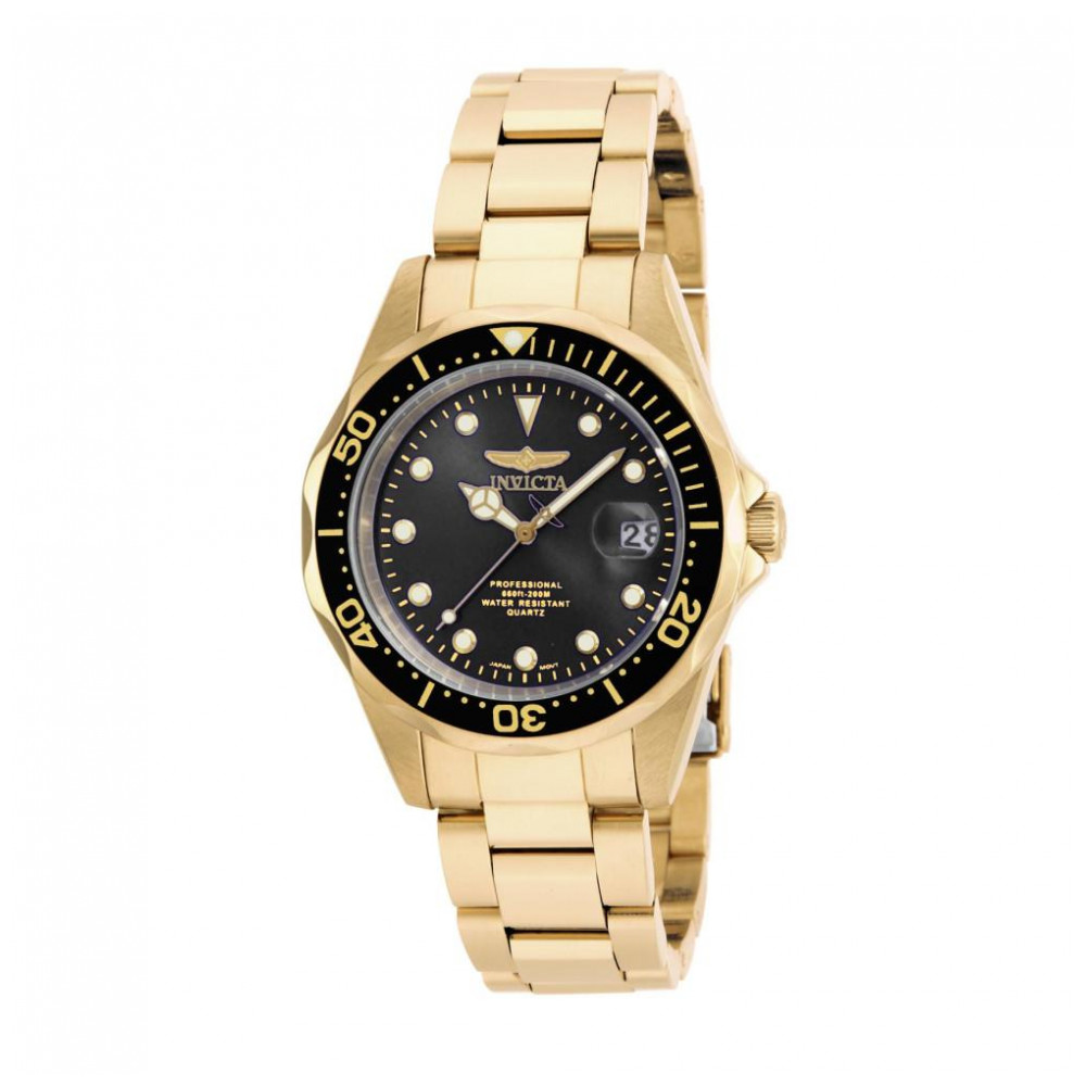 Relógio Masculino Pro Diver, Invicta 17051, Dourado e Preto