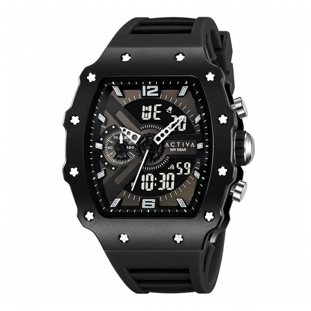 Relógio Digital Masculino Activa X Invicta 44.3mm, Preto ACW2398005